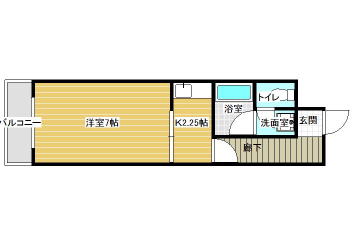 ドリームスクエア(2LDK/2階)の間取り写真