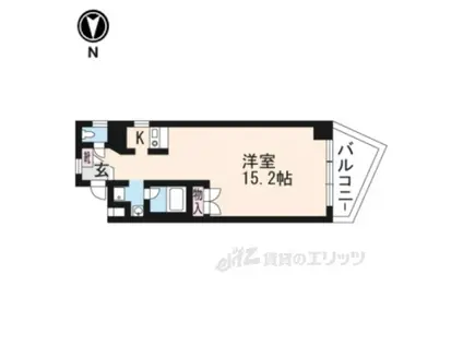 山科IMビル(ワンルーム/7階)の間取り写真