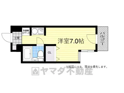 リアライズ阪急吹田2(1K/3階)の間取り写真