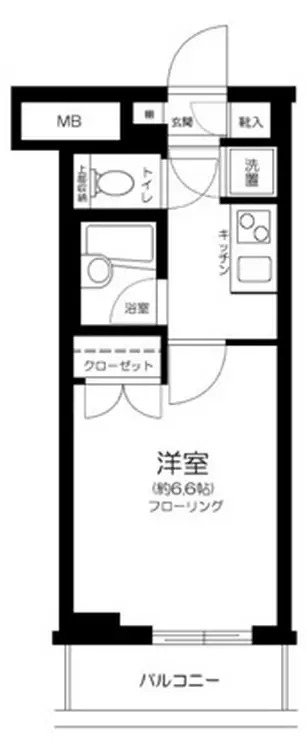 パレステュディオ銀座一丁目 3階階 間取り