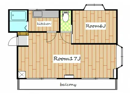 センチュリー21別館(1LDK/2階)の間取り写真