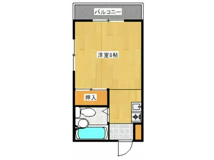 サンピア三滝(ワンルーム/2階)の間取り写真