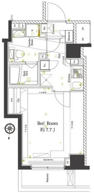 AZEST千鳥町 1階階 間取り