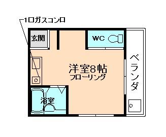 ファーストステージ桜井(ワンルーム/3階)の間取り写真