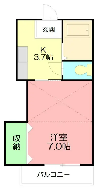 クレールI 2階階 間取り
