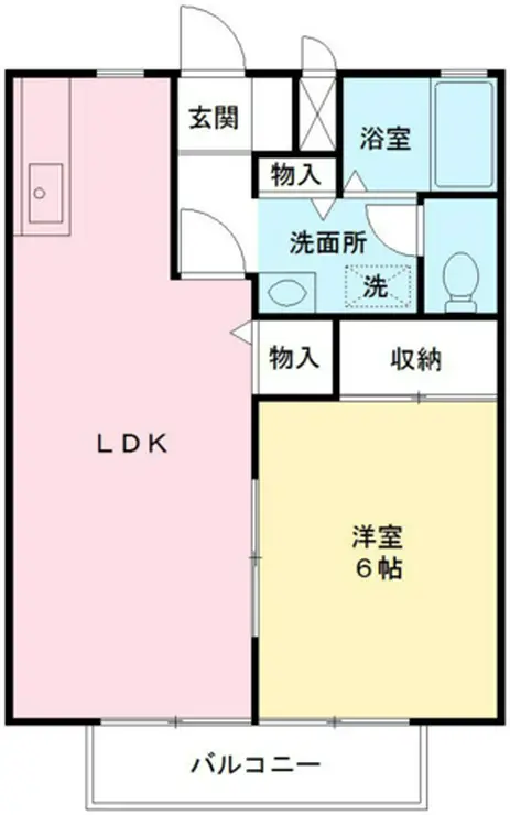 クレストコートB 2階階 間取り