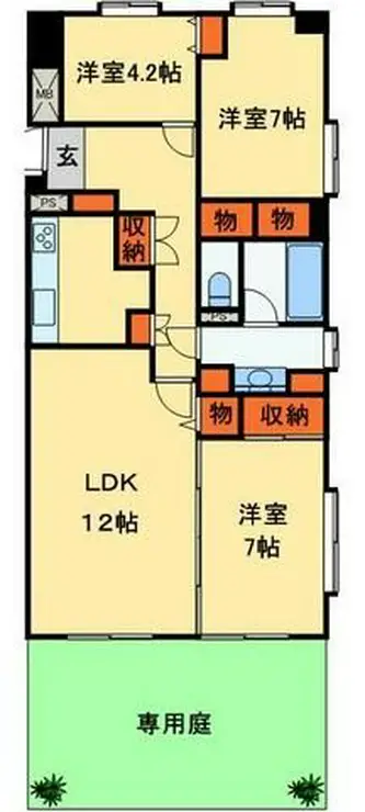 LEO拾八番館 1階階 間取り