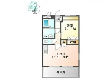 ベルメゾン久原(1LDK/1階)の間取り写真