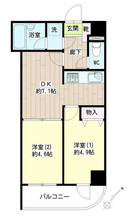 ライオンズプラザ鶴見中央 10階階 間取り