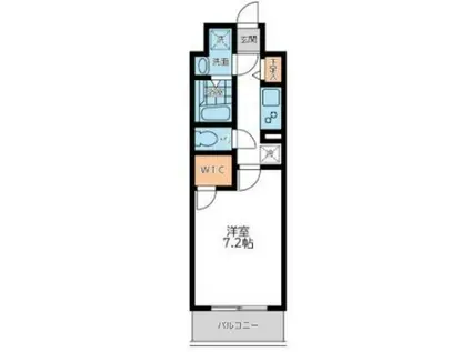 プライマル浦安(1K/1階)の間取り写真