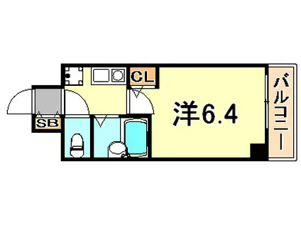 ワコーレ新神戸ステージ(1K/7階)の間取り写真
