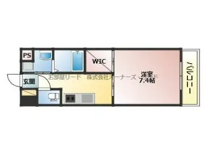 ALETTA合川町弐番館(1K/5階)の間取り写真