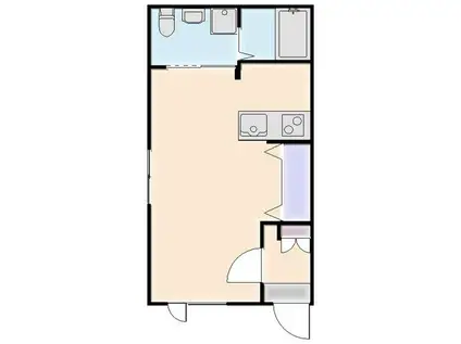 ハクト六浦(ワンルーム/3階)の間取り写真