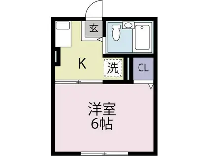 カキシマ(1K/1階)の間取り写真