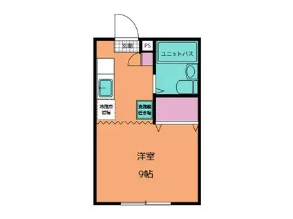 クレセント成増(ワンルーム/2階)の間取り写真