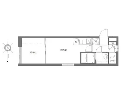 アバンテリム大森北(1DK/1階)の間取り写真