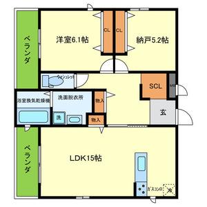 T-TRAD CASA(1SLDK/3階)の間取り写真