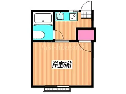 ハイツルーク(1K/1階)の間取り写真