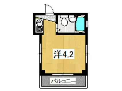 TIビル(ワンルーム/1階)の間取り写真