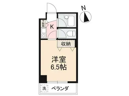 ONG昭和町マンション(1K/3階)の間取り写真