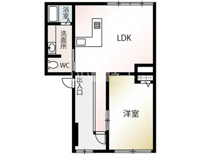 RENOWA YASHIMA(1LDK/3階)の間取り写真