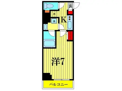 PREMIUM CUBE 両国DEUX(1K/8階)の間取り写真