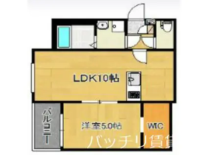 CRECIA和白東I(1LDK/2階)の間取り写真