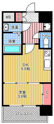 セレニテ北久宝寺(1DK/9階)の間取り写真