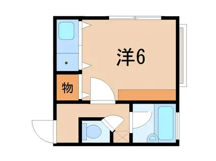 メゾンさくら(ワンルーム/3階)の間取り写真