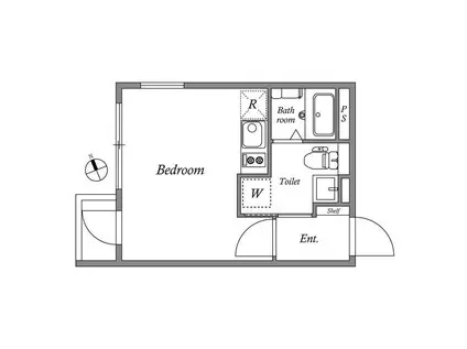 GRAN PASEO 荻窪(1K/5階)の間取り写真