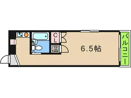 ウエストンビル(1K/5階)の間取り写真