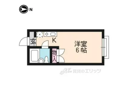 アネックスYAGI(1K/1階)の間取り写真