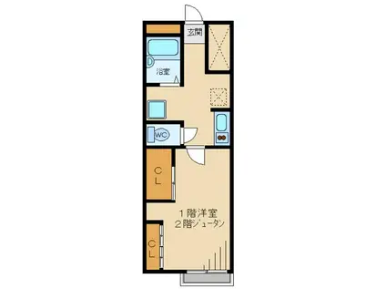 レオパレスバンブーヒル27466(1K/2階)の間取り写真