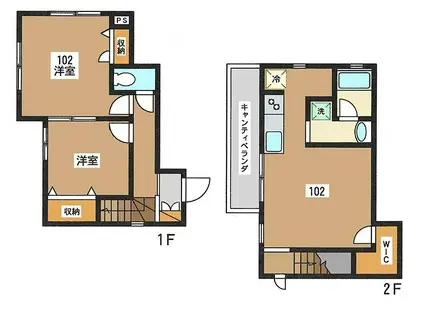ベル・カーサ(2LDK/1階)の間取り写真