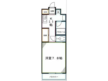 アメニティコウヤマ第15ガーデン(1K/3階)の間取り写真