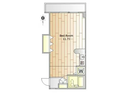 LAMEL21(ワンルーム/3階)の間取り写真