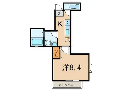 LA MAISON 091(1K/1階)の間取り写真
