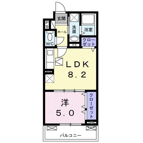 サギタリウス レオ II(1LDK/2階)の間取り写真