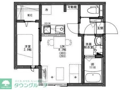 KEIAI RESIDENCE 西八王子IV(1LDK/3階)の間取り写真