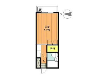 ユースハイム(1K/3階)の間取り写真