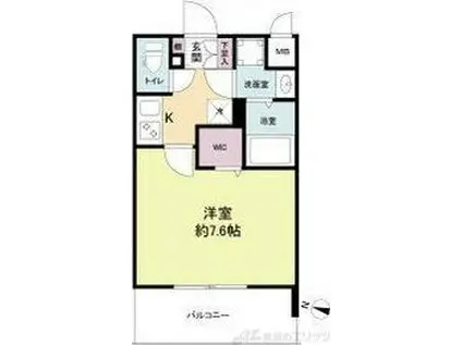 プライマル新大阪(1K/5階)の間取り写真