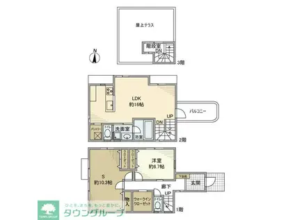ガーラ・シティ王子(1K/11階)の間取り写真