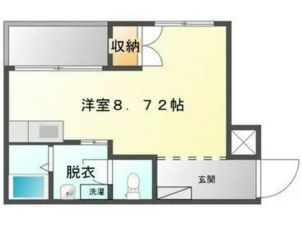 プレサスYTM(ワンルーム/3階)の間取り写真