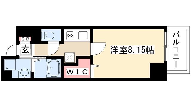 シャルマン新栄(1K/9階)の間取り写真
