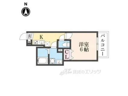 ジーメゾン十条ウエスト(1K/3階)の間取り写真
