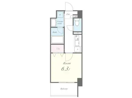 HONUAKARA YOKOHAMA(1K/9階)の間取り写真