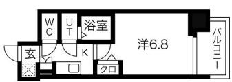フォーリアライズ天王寺ヴァロ―ル(1K/7階)の間取り写真