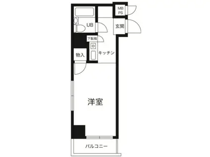 セザール第3川崎(1K/7階)の間取り写真