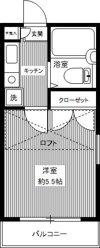 プレザンメゾン町田(1K/2階)の間取り写真