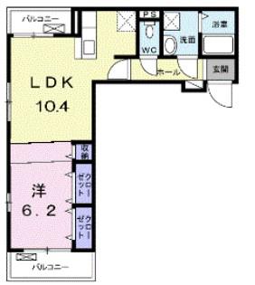 アヴニール・ド・志木(1LDK/3階)の間取り写真